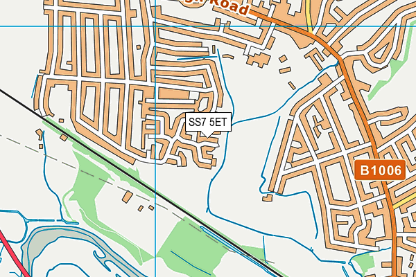 SS7 5ET map - OS VectorMap District (Ordnance Survey)