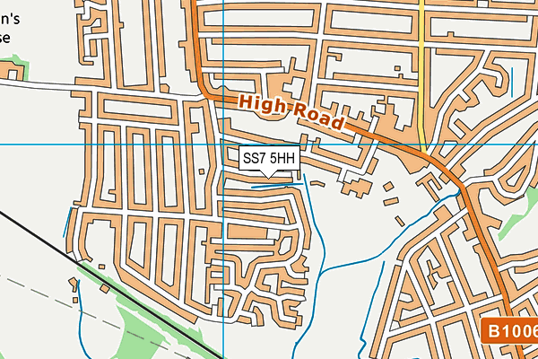 SS7 5HH map - OS VectorMap District (Ordnance Survey)