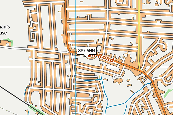 SS7 5HN map - OS VectorMap District (Ordnance Survey)