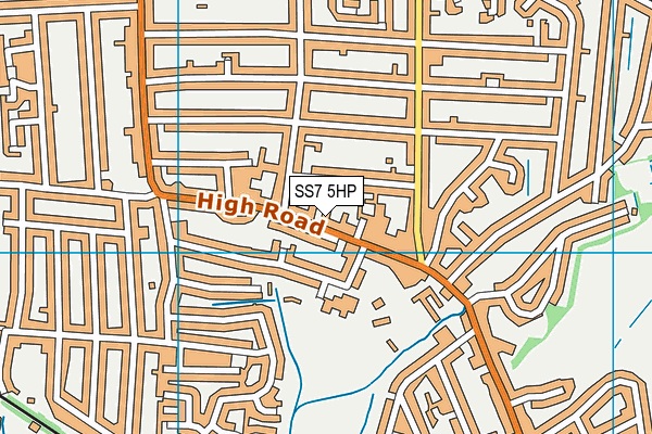 SS7 5HP map - OS VectorMap District (Ordnance Survey)