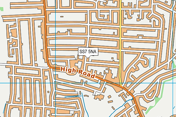 SS7 5NA map - OS VectorMap District (Ordnance Survey)