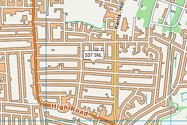 SS7 5NL map - OS VectorMap District (Ordnance Survey)