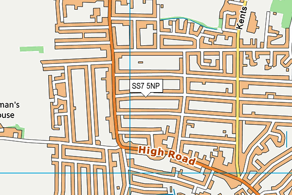 SS7 5NP map - OS VectorMap District (Ordnance Survey)