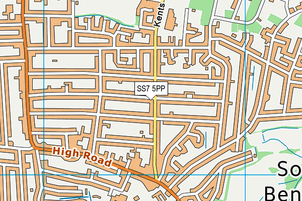 SS7 5PP map - OS VectorMap District (Ordnance Survey)