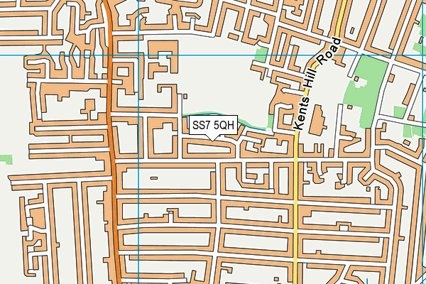 SS7 5QH map - OS VectorMap District (Ordnance Survey)