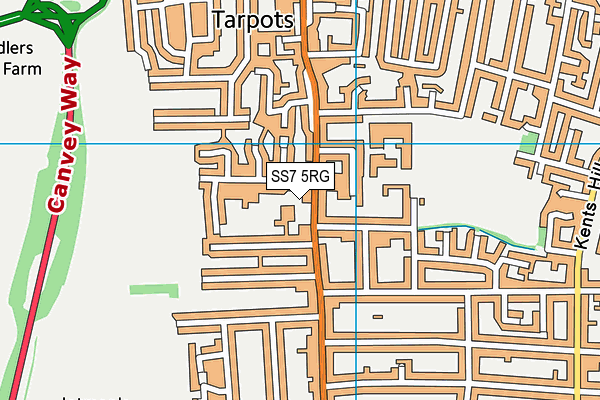 Jotmans Hall Primary School map (SS7 5RG) - OS VectorMap District (Ordnance Survey)