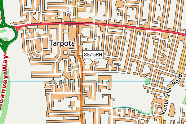 SS7 5RH map - OS VectorMap District (Ordnance Survey)