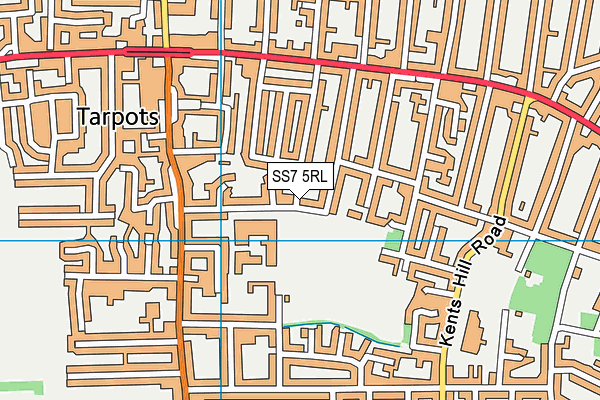 SS7 5RL map - OS VectorMap District (Ordnance Survey)