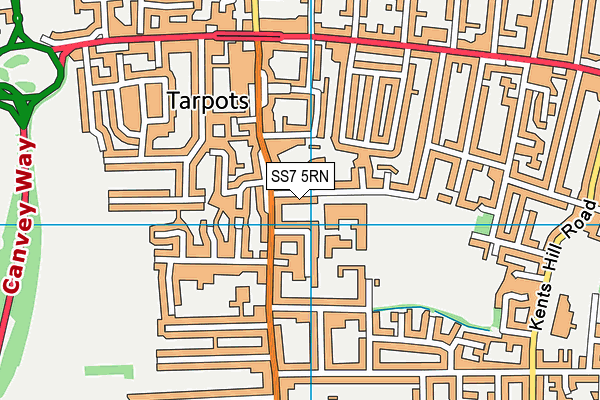 The Appleton School map (SS7 5RN) - OS VectorMap District (Ordnance Survey)