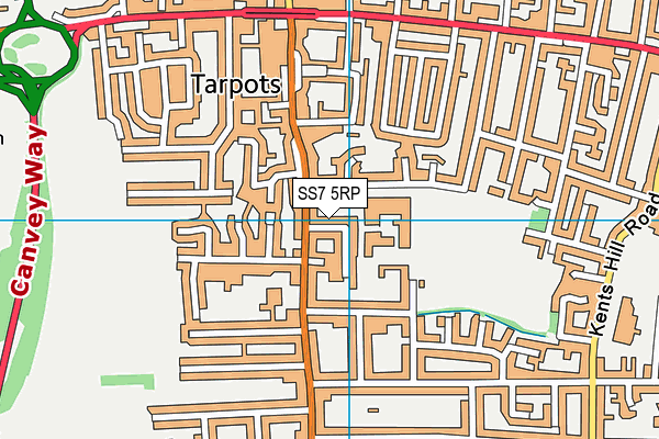 SS7 5RP map - OS VectorMap District (Ordnance Survey)