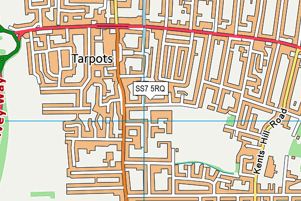 SS7 5RQ map - OS VectorMap District (Ordnance Survey)