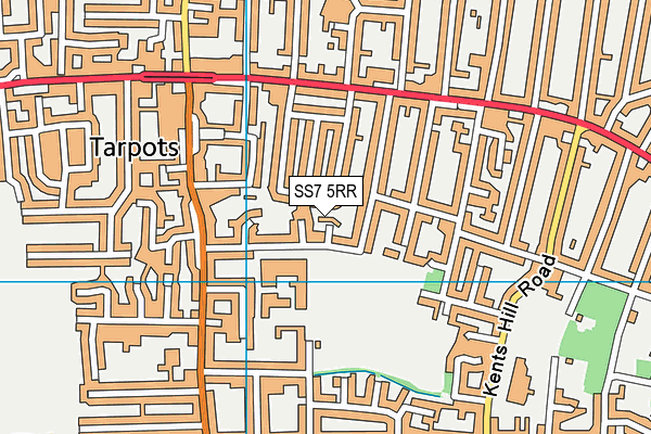 SS7 5RR map - OS VectorMap District (Ordnance Survey)