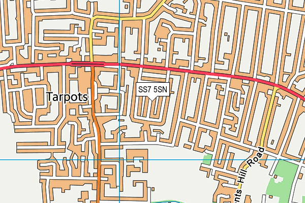 SS7 5SN map - OS VectorMap District (Ordnance Survey)