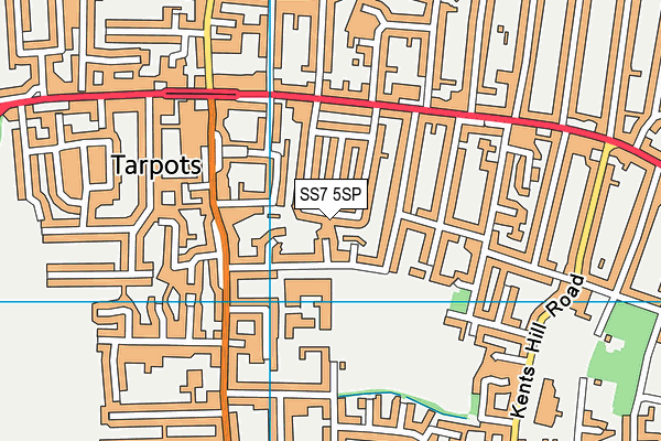 SS7 5SP map - OS VectorMap District (Ordnance Survey)