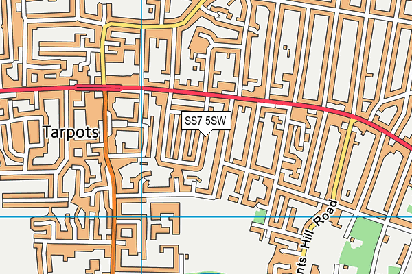 SS7 5SW map - OS VectorMap District (Ordnance Survey)
