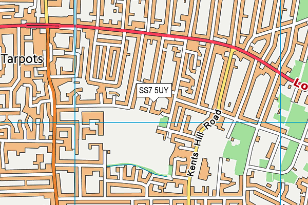 SS7 5UY map - OS VectorMap District (Ordnance Survey)