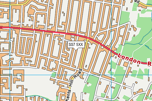 SS7 5XX map - OS VectorMap District (Ordnance Survey)