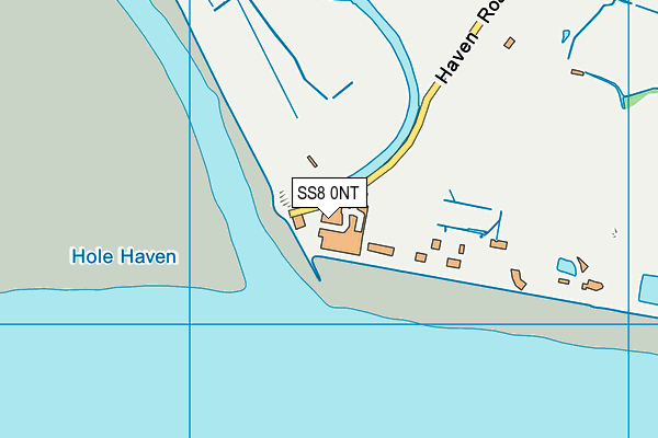 SS8 0NT map - OS VectorMap District (Ordnance Survey)