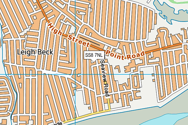 SS8 7NL map - OS VectorMap District (Ordnance Survey)
