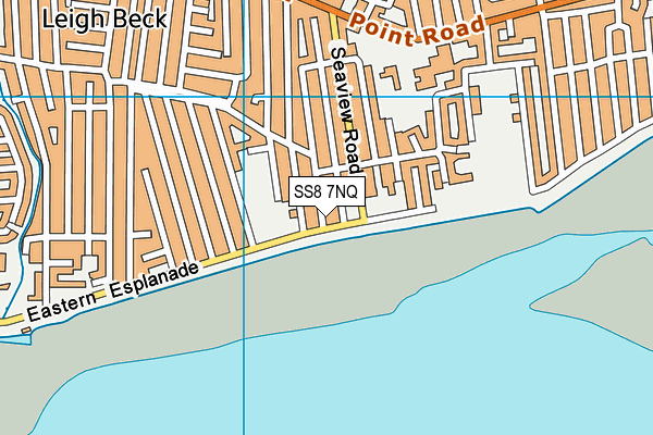 SS8 7NQ map - OS VectorMap District (Ordnance Survey)