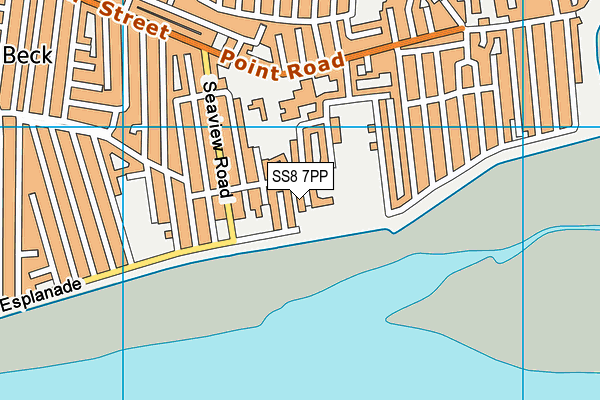 SS8 7PP map - OS VectorMap District (Ordnance Survey)