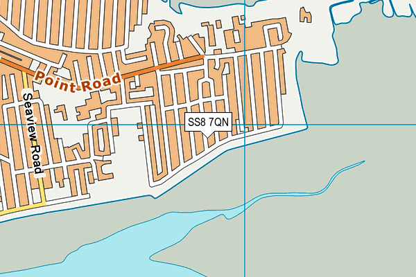 SS8 7QN map - OS VectorMap District (Ordnance Survey)