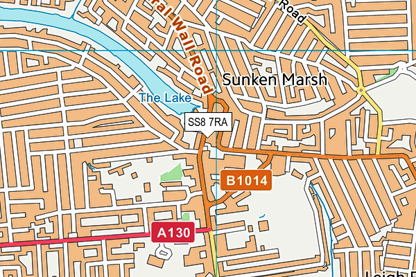 SS8 7RA map - OS VectorMap District (Ordnance Survey)