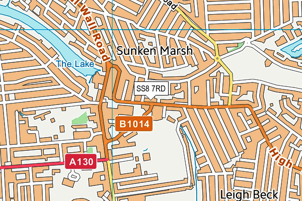 SS8 7RD map - OS VectorMap District (Ordnance Survey)