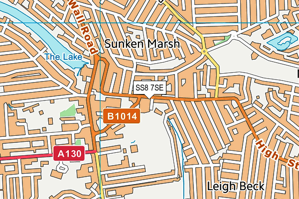 SS8 7SE map - OS VectorMap District (Ordnance Survey)