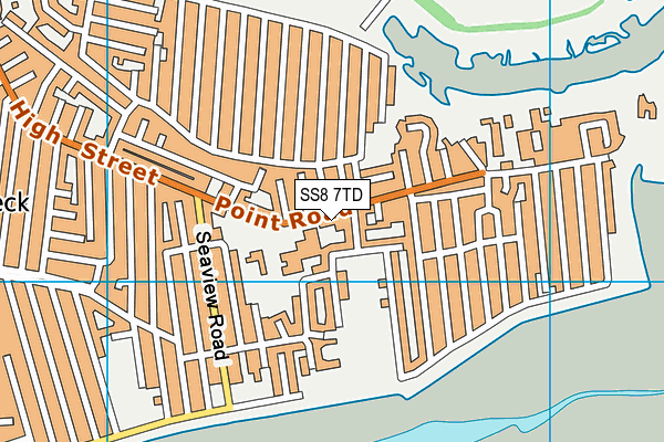 Leigh Beck Junior School map (SS8 7TD) - OS VectorMap District (Ordnance Survey)