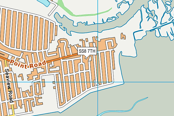 SS8 7TH map - OS VectorMap District (Ordnance Survey)