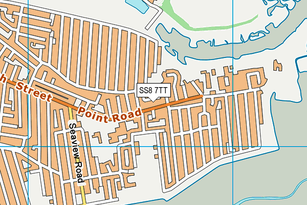 SS8 7TT map - OS VectorMap District (Ordnance Survey)