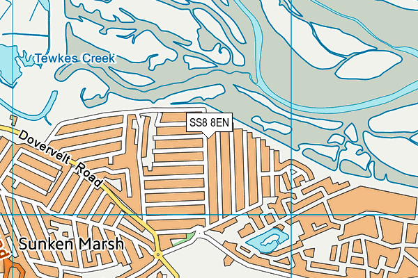 SS8 8EN map - OS VectorMap District (Ordnance Survey)