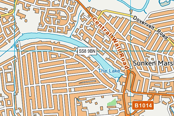 SS8 9BN map - OS VectorMap District (Ordnance Survey)