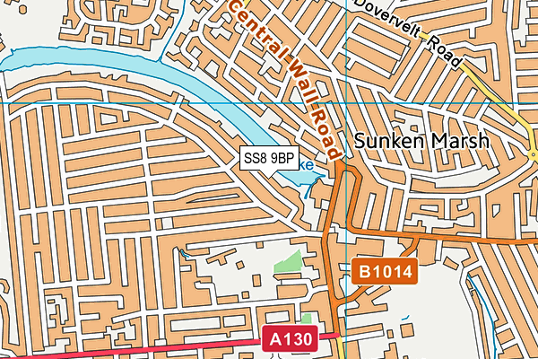 SS8 9BP map - OS VectorMap District (Ordnance Survey)