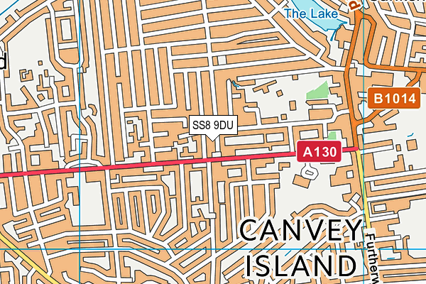 SS8 9DU map - OS VectorMap District (Ordnance Survey)