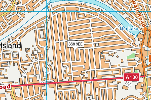 SS8 9EE map - OS VectorMap District (Ordnance Survey)