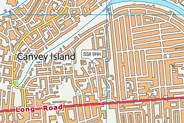 SS8 9HH map - OS VectorMap District (Ordnance Survey)