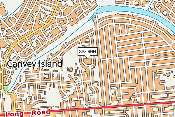 SS8 9HN map - OS VectorMap District (Ordnance Survey)