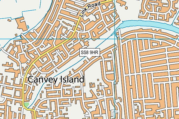 SS8 9HR map - OS VectorMap District (Ordnance Survey)