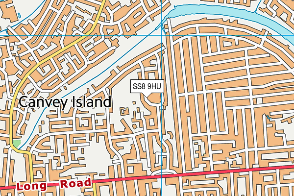 SS8 9HU map - OS VectorMap District (Ordnance Survey)