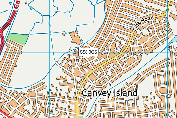 The Cornelius Vermuyden School map (SS8 9QS) - OS VectorMap District (Ordnance Survey)