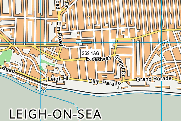 Map of PASTA NOSTRA LEIGH ON SEA LIMITED at district scale