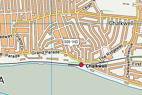 SS9 1HD map - OS VectorMap District (Ordnance Survey)
