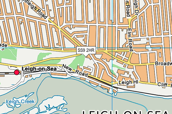 SS9 2HR map - OS VectorMap District (Ordnance Survey)