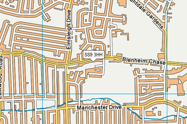 SS9 3HH map - OS VectorMap District (Ordnance Survey)