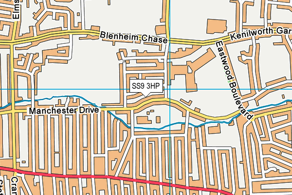 SS9 3HP map - OS VectorMap District (Ordnance Survey)