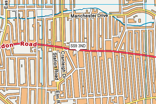 SS9 3ND map - OS VectorMap District (Ordnance Survey)