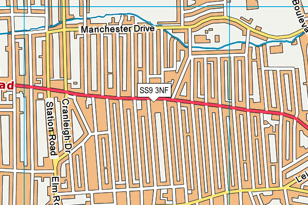 SS9 3NF map - OS VectorMap District (Ordnance Survey)