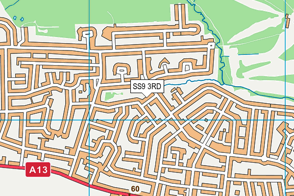 SS9 3RD map - OS VectorMap District (Ordnance Survey)